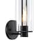 Designers Fountain Skylar 5.25 in. 1-Light Matte Black Wall Sconce Light with Clear Glass Shade for Bathrooms D332M-WS-MB - alternate 3